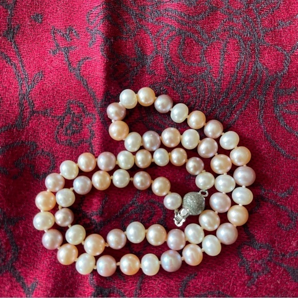 Necklace cultured pearl 6  a 6.5mm - Picture 5 of 6